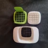 Manual Vegetable Chopper Yellow Green with Stainless Steel Grid Blade Manual Vegetable Chopper Yellow Green with Stainless Steel Grid Blade