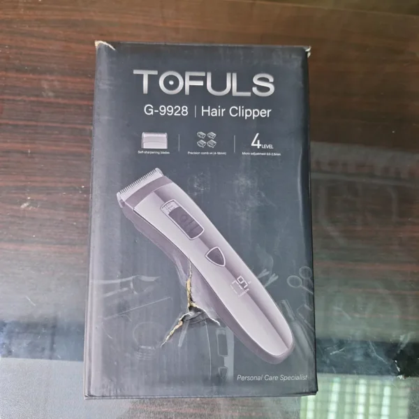 TOFULS Cordless Hair Clipper with Self-Sharpening