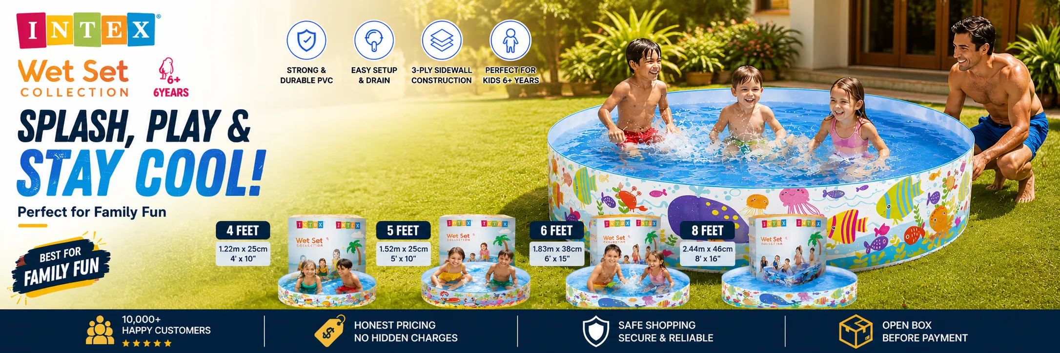 swimming pools banner for home page