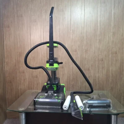 BOMA carpet washer angled view showing brush head