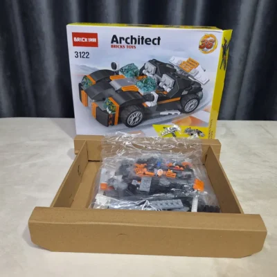 Architect Bricks Toys 3122 opened box with sealed parts bag