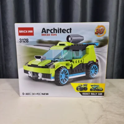 Architect Bricks Toys 3128 Rocket Rally Car building block set box front