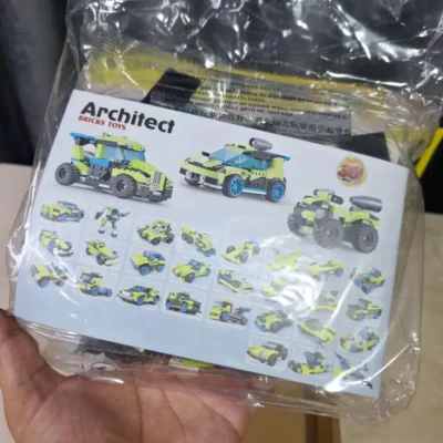 Architect Bricks Toys 3128 instruction booklet held in hand