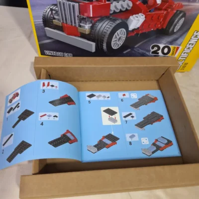 Decool 31010 - Parts Bag Close-up of Decool 31010 building block pieces in sealed bag