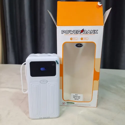 Prior P31 30000mAh Power Bank Prior P31 30000mAh power bank with retail box and LED display