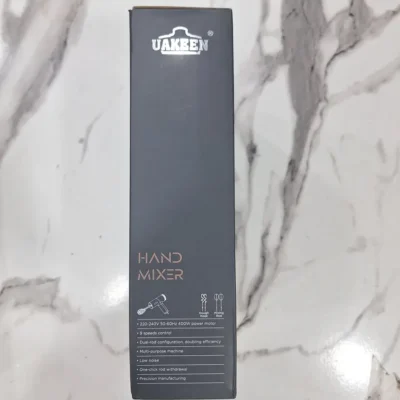 Uakeen ZL-2305 hand mixer box side panel specifications