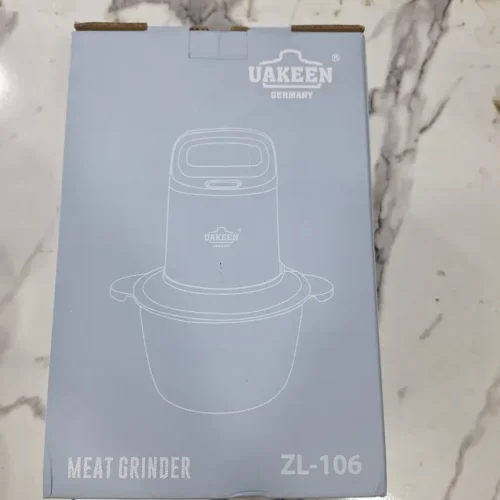 Uakeen ZL-106 - Retail Box Front Uakeen ZL-106 electric meat grinder retail box front