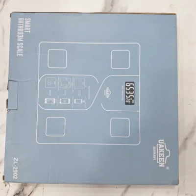 Uakeen ZL-2902 smart scale box back setup instructions and specifications