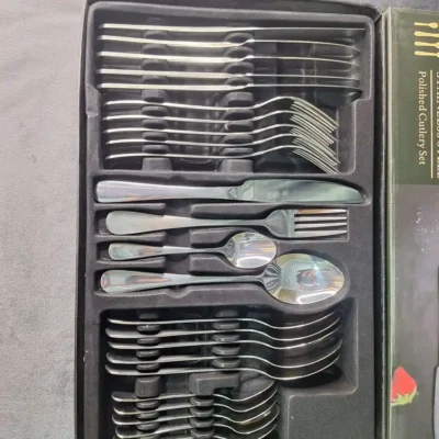 Alomi 32 piece cutlery set fitted foam tray inside box