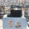 Uakeen ZL-610 - Feed Tube Close-up Uakeen ZL-610 meat grinder stainless steel feed tube opening
