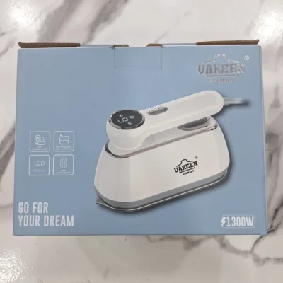 Uakeen ZL-828 - Retail Box Front Uakeen ZL-828 mini steam iron retail box front