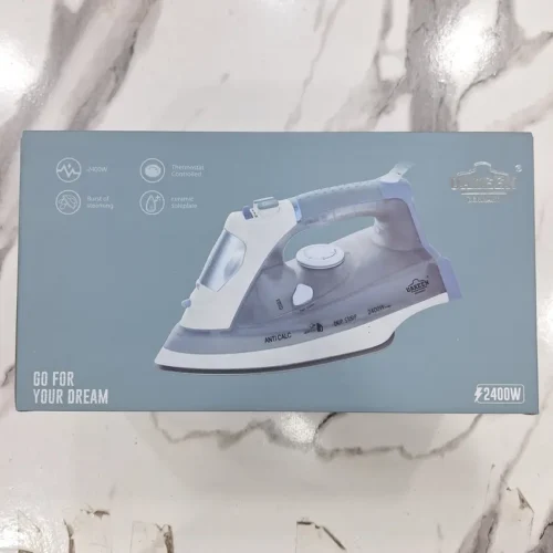 Uakeen ZL-817 - Retail Box Front Uakeen ZL-817 2400W ceramic soleplate iron retail box