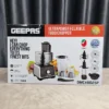 Geepas GMC46025P UltraPower Flexible Food Chopper motor and stainless-steel attachments