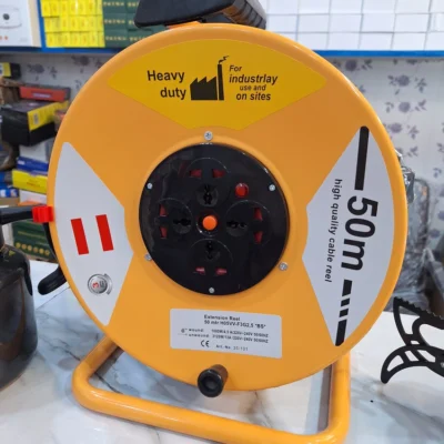 Heavy Duty Extension Cable Reel - Reel Front With Sockets Heavy Duty Extension Cable Reel - Reel Front With Sockets