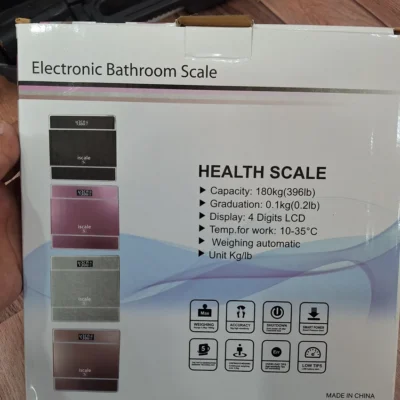 iScale S Bathroom Scale - Retail Box Color Options