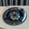 Paloma PA-28F 5.80kW Two-Burner Gas Cooking Stove burner flame close-up