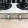Paloma PA-28F 5.80kW Two-Burner Gas Cooking Stove front controls and model marking