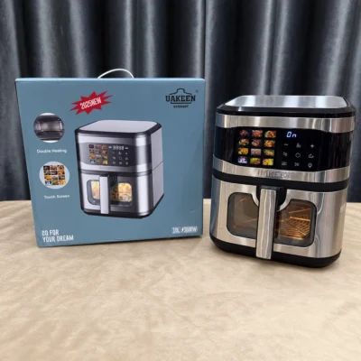 Uakeen Digital Double Heating Air Fryer 10L ZL-1709 PLUS — product view Uakeen Digital Double Heating Air Fryer 10L ZL-1709 PLUS product view