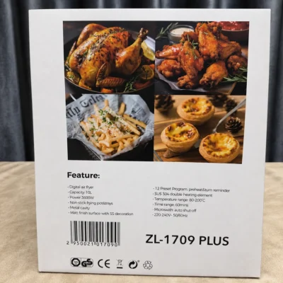 Uakeen Digital Double Heating Air Fryer 10L ZL-1709 PLUS — product view 7 Uakeen Digital Double Heating Air Fryer 10L ZL-1709 PLUS product view 7