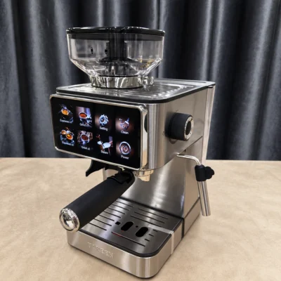 Uakeen Espresso Coffee Machine with Grinder ZL-1509 — product view 2 Uakeen Espresso Coffee Machine with Grinder ZL-1509 product view 2