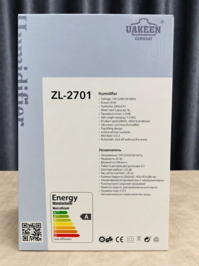 Uakeen Ultrasonic Humidifier ZL-2701 — product view 8 Uakeen Ultrasonic Humidifier ZL-2701 product view 8