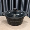 Uakeen VK-303 7L 28cm Granite Casserole casserole with glass lid