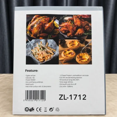 Uakeen Wifi Double Heating Touch Screen Air Fryer 10L ZL-1712 — product view 8 Uakeen Wifi Double Heating Touch Screen Air Fryer 10L ZL-1712 product view 8