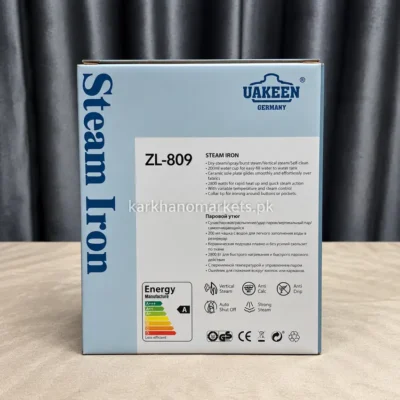 Box Back Full Specifications Uakeen ZL-809 steam iron box back specifications