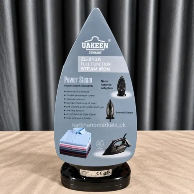 Uakeen ZL-812A steam iron box back specifications