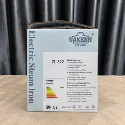 Box Back Full Specifications Uakeen ZL-822 steam iron box back specifications