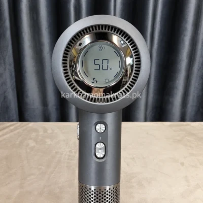 Uakeen ZZ009 Professional Hair Dryer — grey hair dryer front controls Uakeen ZZ009 Professional Hair Dryer grey hair dryer front controls