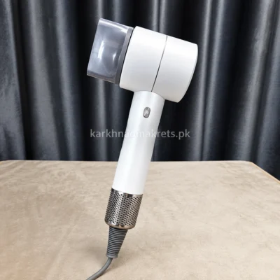 Uakeen ZZ009 Professional Hair Dryer — white hair dryer side view Uakeen ZZ009 Professional Hair Dryer white hair dryer side view